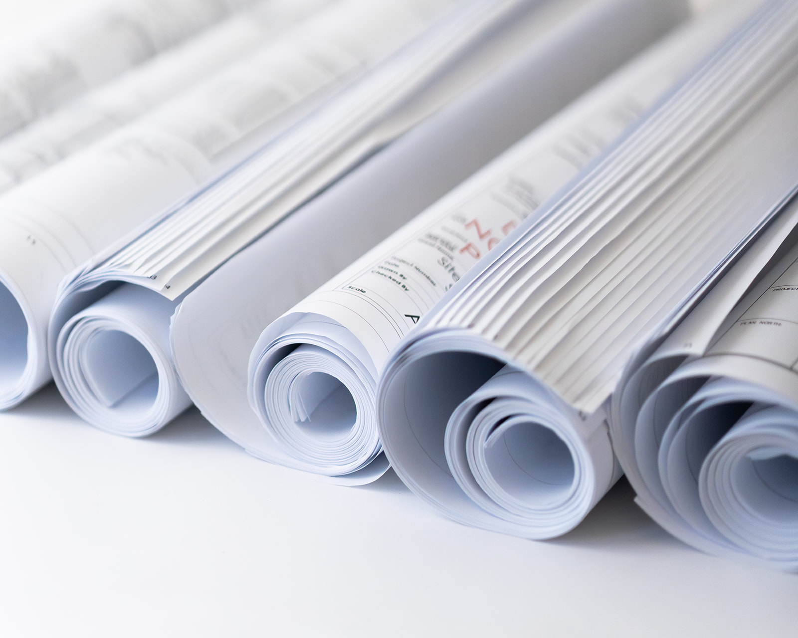 Rolled large-format prints